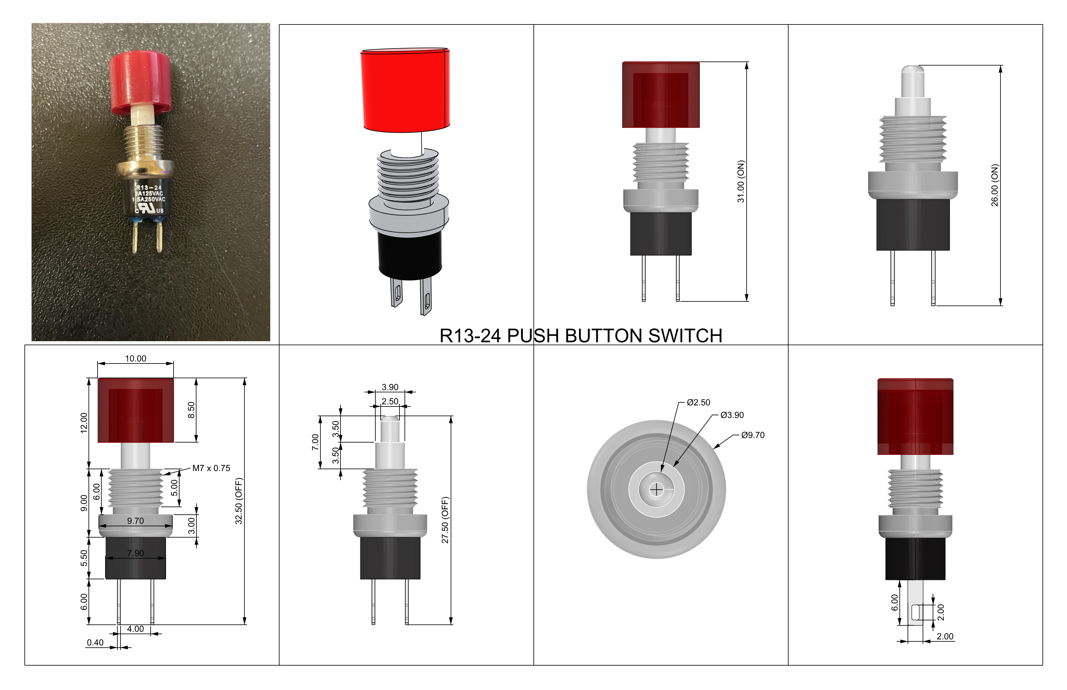 Button R13 r13-24-按钮开关 - 学犀牛中文网 Xuexiniu.com