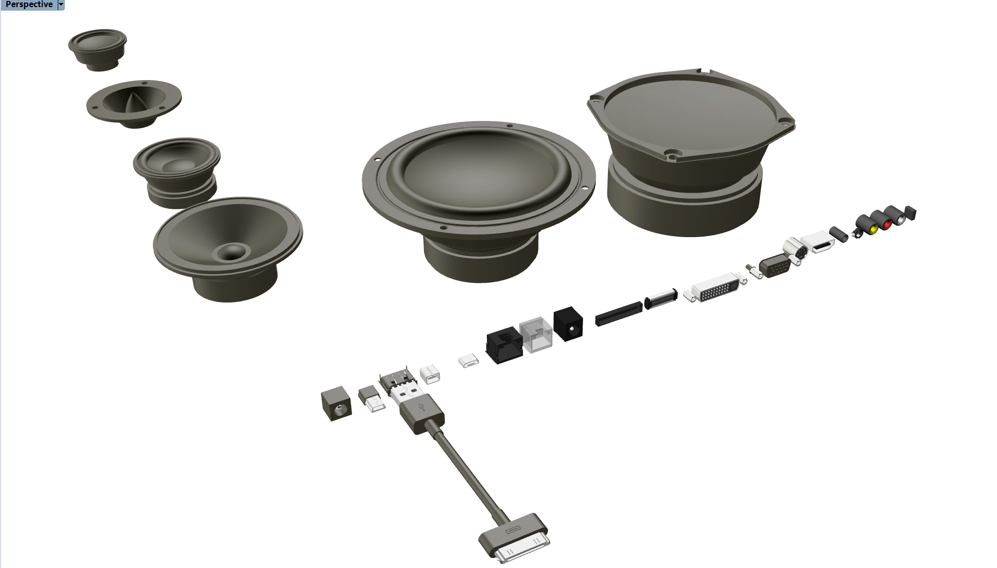 标准喇叭及接口3D模型,.png